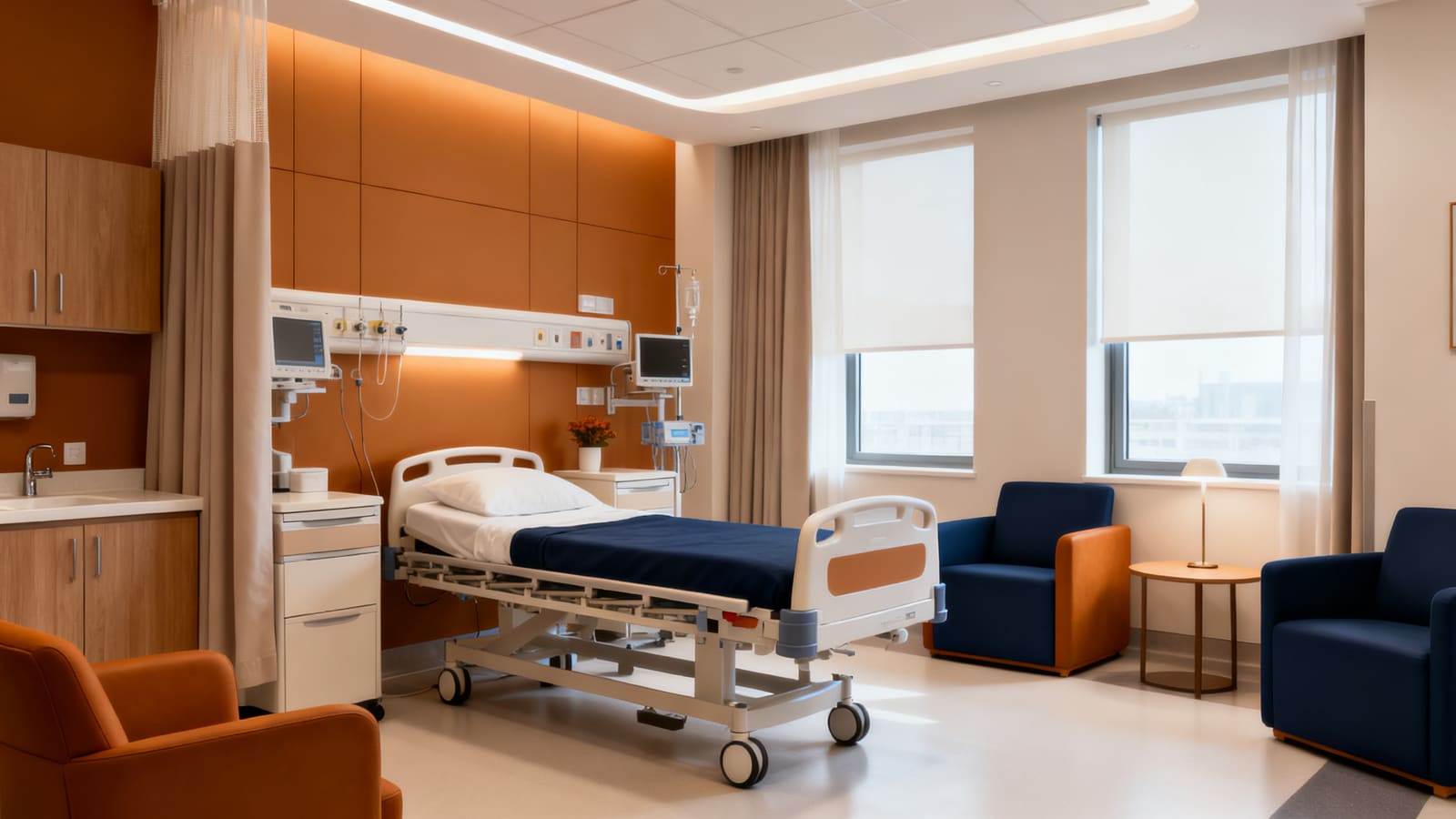 Suasana tenang di hospital swasta moden